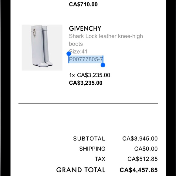 Brand New Givenchy Shark Boots for sale!! Never worn - Picture 2 of 4